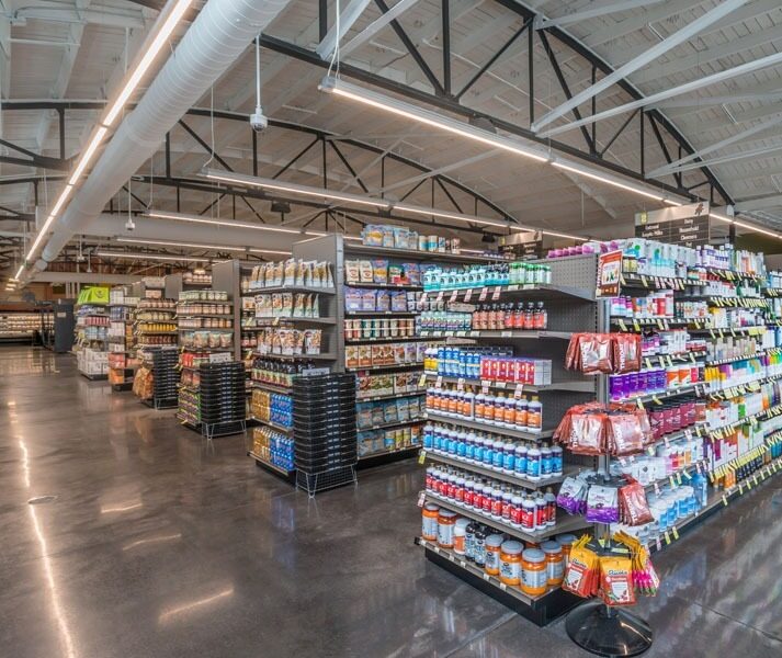 Interior view of the Turnip Truck west grocery store