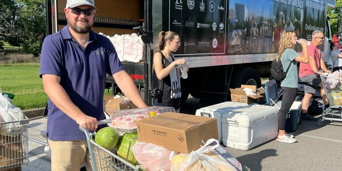 One Generation Away smiling volunteer
