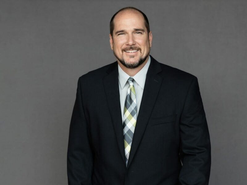 Chad Thomas, a dedicated Crain Construction team member, in a professional portrait