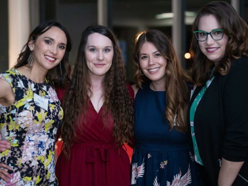 Crain Construction Employees Celebrating 90th Anniversary in Evening Wear