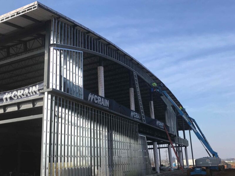 Crain Construction Site Crain Work on a Sunny Day